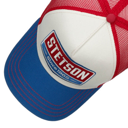 Stetson Gasoline Trucker Cap - Red White & Blue
