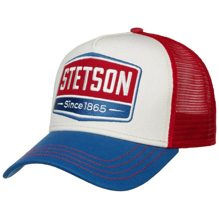 Stetson Gasoline Trucker Cap - Red White & Blue