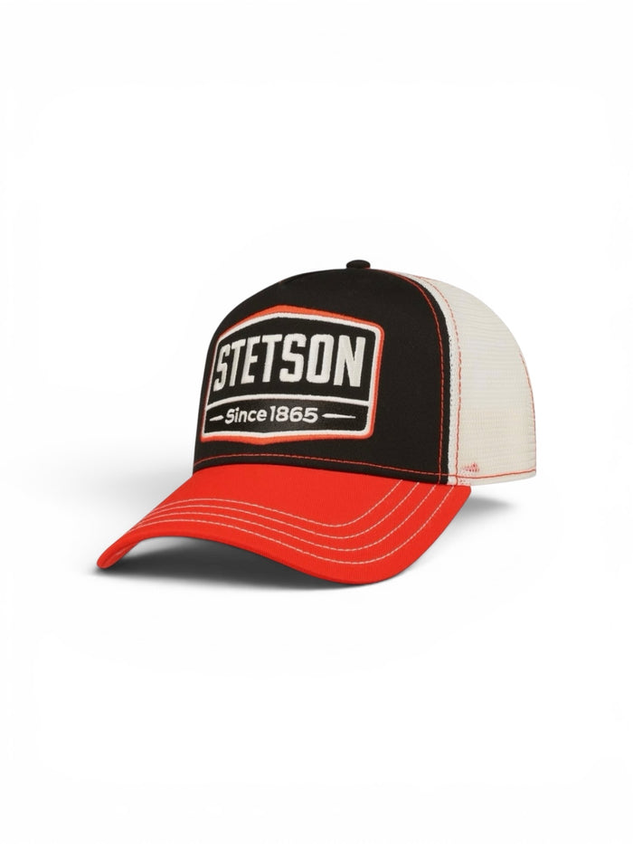 Stetson Highway Trucker Cap - Black / Orange