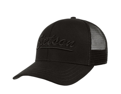 Stetson Monochrome Trucker Cap - Black