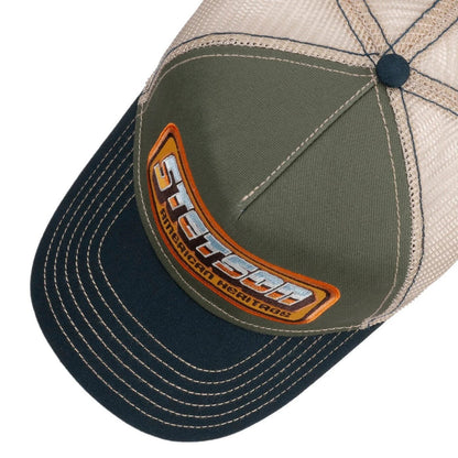 Stetson Sun Heritage Patch Trucker Cap - Olive