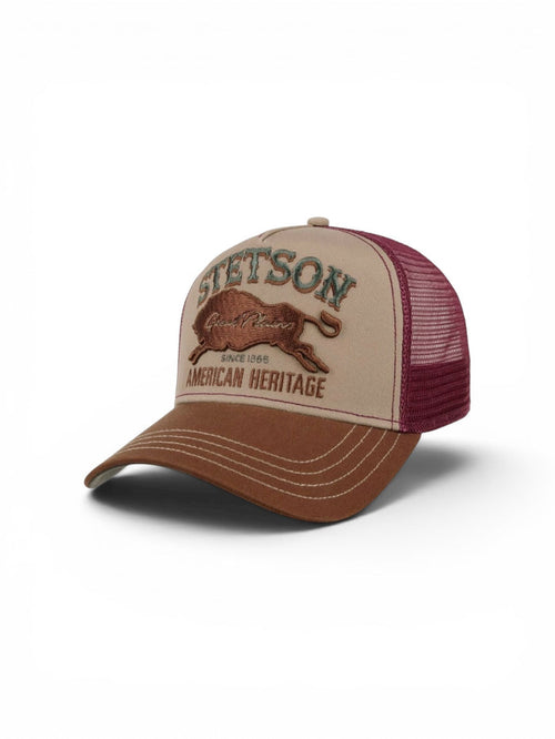 Stetson The Plains Trucker Cap - Bordeaux
