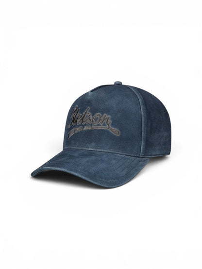 Stetson Vintage Denim Blue Leather Cap