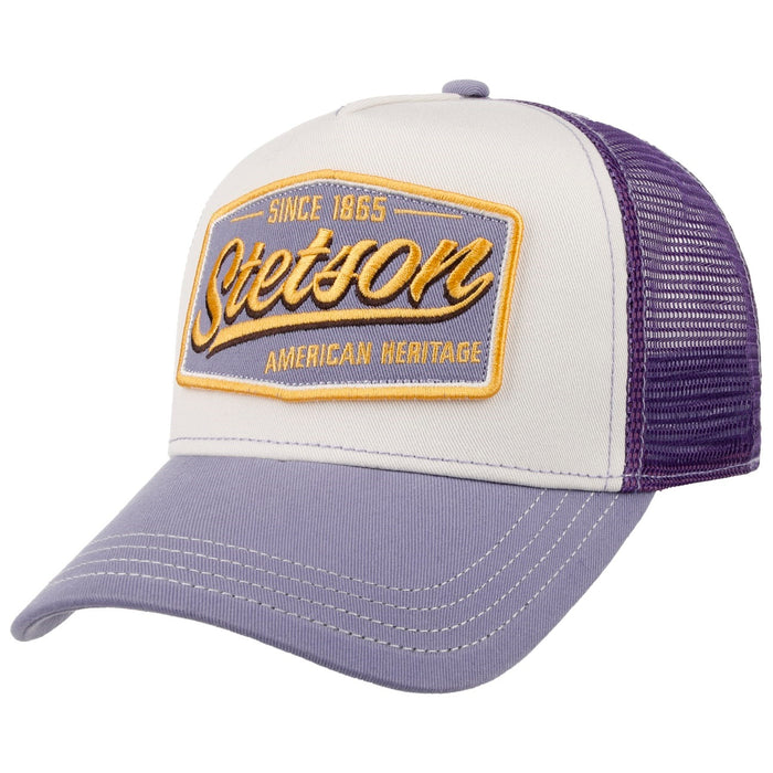 Stetson Vintage Trucker Hat - Lilac / Offwhite