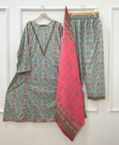 Summer A-Line Frocks | Binsaeed Lawn D-628