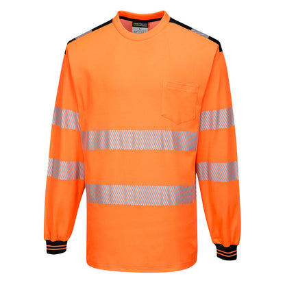 T185 - PW3 Hi-Vis Cotton Comfort T-Shirt L/S