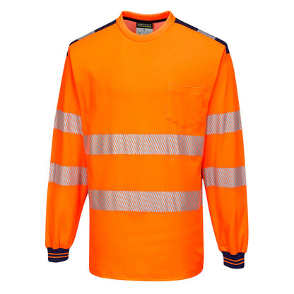 T185 - PW3 Hi-Vis Cotton Comfort T-Shirt L/S
