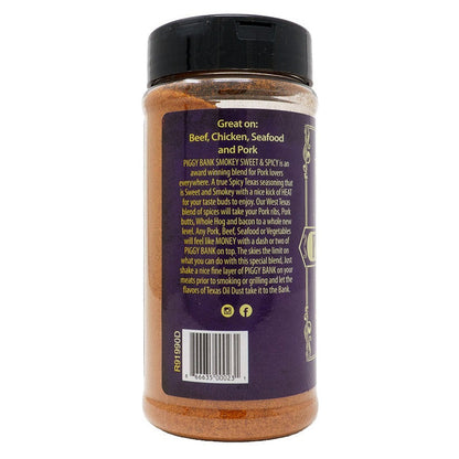 Texas Oil Dust 'Piggy Bank' BBQ Rub 306g 10.8oz