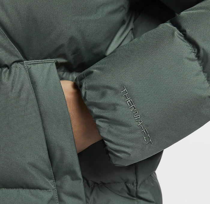 Nike Therma-FIT puffer jacket sleeve cuff with embroidered Therma-FIT text
