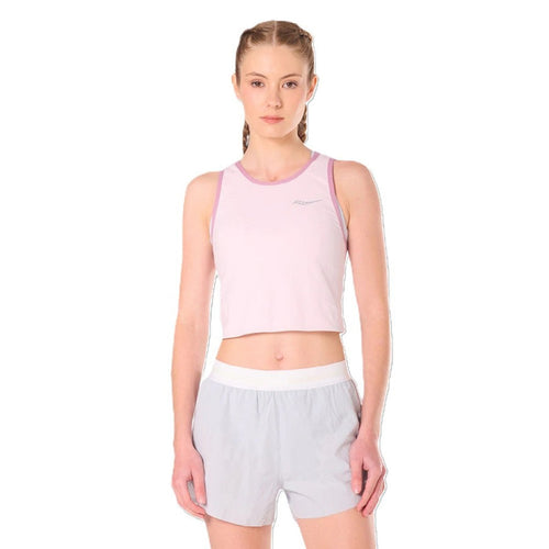 Top Saucony Endorphin Crop Mujer