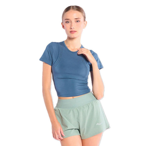 Top Saucony Explorer Tr Short Sleeve Mujer