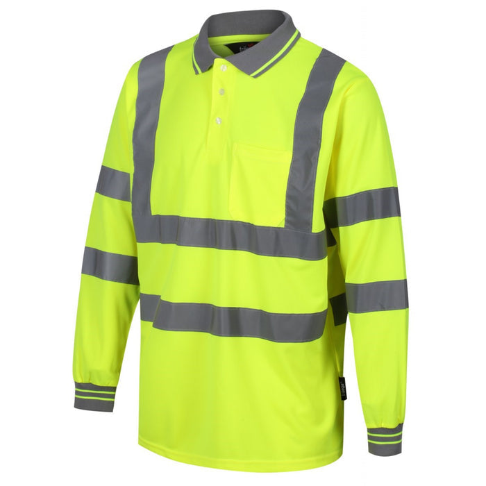TPSL02 - High Visibility Safety Long Sleeve Polo