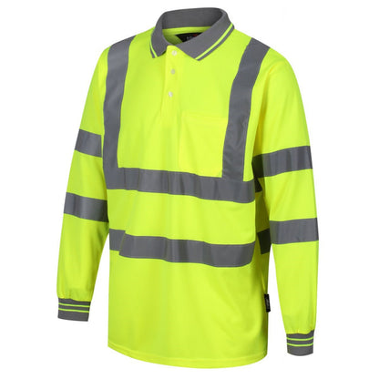 TPSL02 - High Visibility Safety Long Sleeve Polo