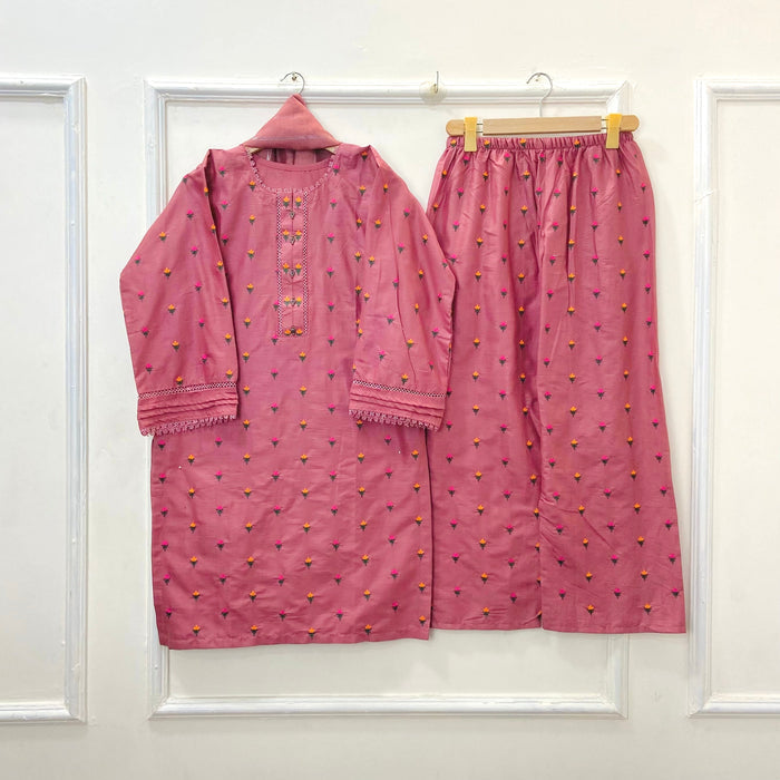 Tulip | Embroidered 3PC Lawn Cotton D-615