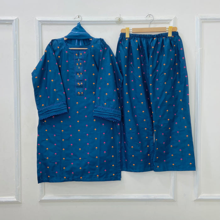 Tulip | Embroidered 3PC Lawn Cotton D-615