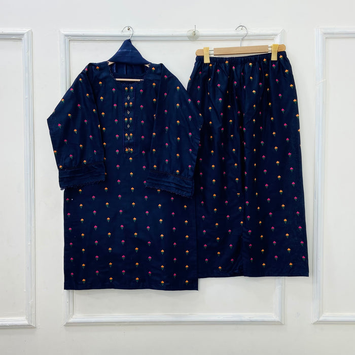 Tulip | Embroidered 3PC Lawn Cotton D-615