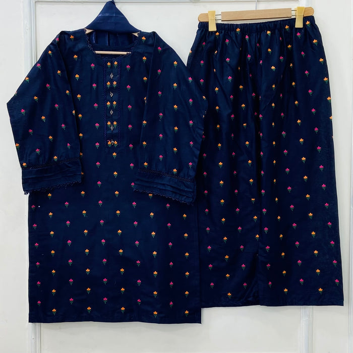 Tulip | Embroidered 3PC Lawn Cotton D-615