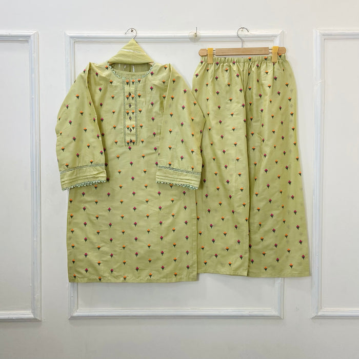 Tulip | Embroidered 3PC Lawn Cotton D-615