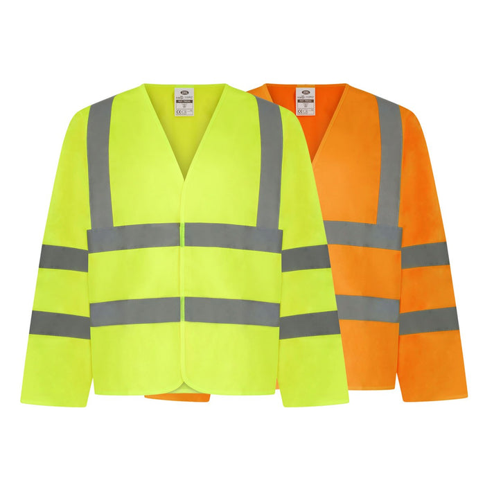 TWC03 - High Visibility Safety Long Sleeve Waistcoat
