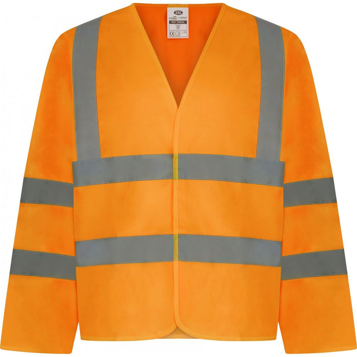 TWC03 - High Visibility Safety Long Sleeve Waistcoat