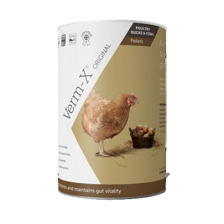 Verm-X: Herbal Pellets For Poultry Ducks & Fowl 250gm