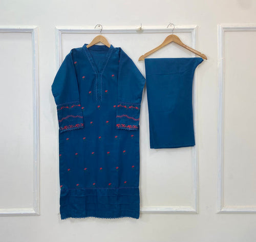 Winter Embroidered 2PC (Khaddar) (Best Seller) D-231