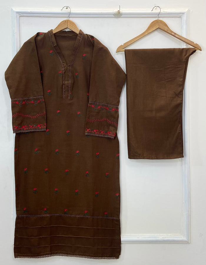 Winter Embroidered 2PC (Khaddar) (Best Seller) D-231