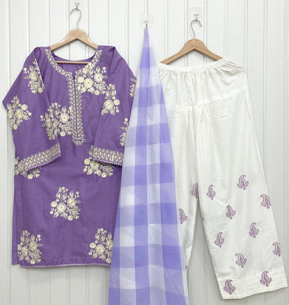 Zara Shahjahan | Inspired 3PC D-741