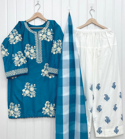 Zara Shahjahan | Inspired 3PC D-741