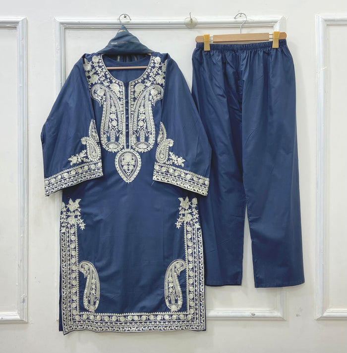 Zarnoor Embroidered | Cotton D-643