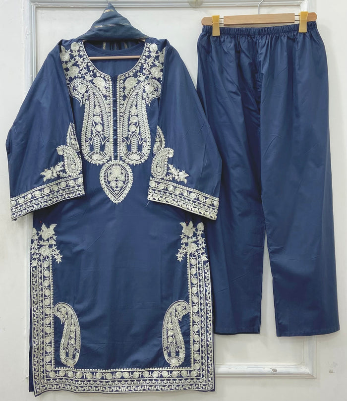 Zarnoor Embroidered | Cotton D-643